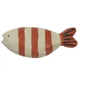 Ferm Living Kapstok Harbour Fish Stripe Baked Clay/Light Celedon