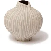 Lindform Line vaas Sand white stone stripe, medium