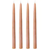Bloomingville Shimmer kaarsen 4-pack Bruin
