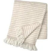 Scandi Living Tidal wollen plaid 130x180 cm Beige