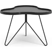 Swedese Flower mono tafel 62 x 66cm H45 cm Es zwart glanzend