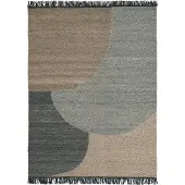 Linie Design Eik wollen vloerkleed 170x240 cm Charcoal