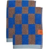 Mette Ditmer Gastendoek Retro Cobalt (40 x 155 cm) (Set van 2)