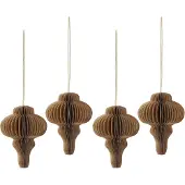 Scandi Living Spira kerstballen 4-pack Natural