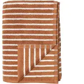 Scandi Living Drift handdoek 50x70 cm Bruin-wit