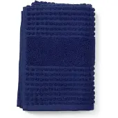 Juna Check Handdoek 50x100 Cm Marineblauw - Handdoeken & badhanddoeken Biologisch Katoen Navy - 615082