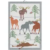 Ekelund Linneväveri Clumsy moose keukenhanddoek 35x50 cm