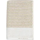 Mette Ditmer Badlaken Grid Sand / Off-White (70 x 140 cm)