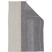 ERNST Theedoek 50x70 Cm Grijs/natuur - Keukenhanddoeken Katoen Grey - 117564