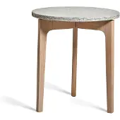 Mavis Höllviken bijzettafel kalksteen, witgepigmenteerd eikenbeen