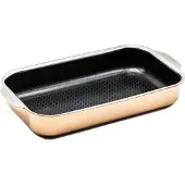 Haws Santo braadslee ovenschaal hybrid coating roségoud 32x18 cm