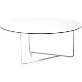 SMD Design Tellus salontafel wit, wit onderstel, h41 d100