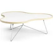 Swedese Flower tafel 107 x 114cm H39 cm Berk gelakt