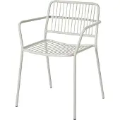 Broste Copenhagen Eden stoel met armleuningen Beige grey