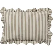 Broste Copenhagen Ina kussenhoes Brown kelp-castle beige, 40x60 cm