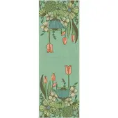 Ekelund Linneväveri Soft Green tafelloper 35x100 cm Groen