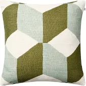 Chhatwal & Jonsson Hawa Kussenhoes 50x50 Cm / Cactus Green - Decoratieve kussens & hoezen Linnen Aqua - CC710152-23