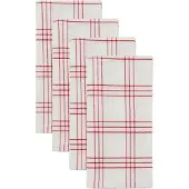 Nicolas Vahé Chef katoenen servet 4-pack Rood