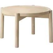 Gärsnäs Elna salontafel Essenhout-white-Ø40 cm