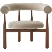 New Works Bukowski Loungestoel Walnut
