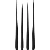 Ester & Erik kaars 4-pack mat Velvet matt black 95, 42 cm
