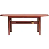 Gärsnäs Ateljé tafel Eiken-rode gebeitste-knop in eiken