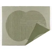 NJRD Circles wollen plaid 130x185 cm Groen