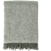 Scandi Living Sandstone wollen plaid 130x180 cm Khaki groen