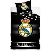 BrandMac Real Madrid Beddengoed 140 x 200 cm - Zwart
