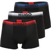 HUGO Boxershorts blauw / rood / zwart / wit