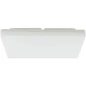 PRIOS LED plafondlamp Artin, 33 cm, wit, hoekig, sensor Artin, wit / opaal, Badkamer, Kunststof, Modern, Plafondlamp met sensor
