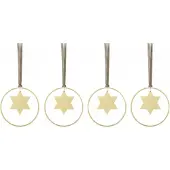 Blomus Kerstornament Kitai Stars Gold (Set van 4)