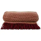 Sagaform Ulli deken 130x170 cm Bordeauxrood