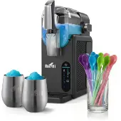 Bardi Slushmachine grijs met set cups RVS