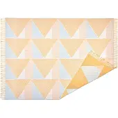 NJRD Metric focus No. 2 katoenen plaid 130x185 cm Geel