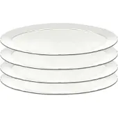 Serax Silhouette oval bord L 21x30 cm 4-pack White