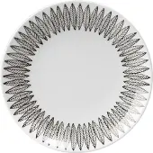 Gustafsbergs Porslinsfabrik Svart Salix bord Ø 22 cm.