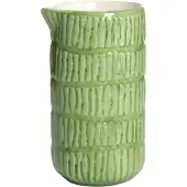 Mateus Stripes Jug 30 Cl - Melkkannen Keramiek Green - EQ07ST