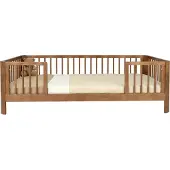 Novi Peuterbed Louise 80x160 Walnut (Ronde Hoek)