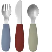 Scandi Living Dine bestekset siliconen 3-delig Green-blue