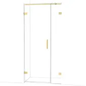 Maxaro Diamond Douchedeur | 95 cm Lichtgoud Helder glas Draaideur
