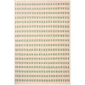 Chhatwal & Jonsson Ladakh wollen mat Offwhite-green-pink, 180x270cm