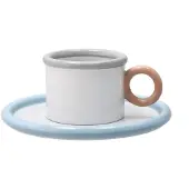 Scandi Living Chunky kop met schotel Blauw-grijs