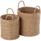 Dixie Esther cylinder opbergmand met handvat 2-pack Natural