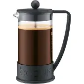 Bodum Cafetiere Brazil Zwart Gebogen Handvat 1.0L