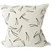 Fine Little Day Barr kussenhoes geborduurd 48x48 cm Natuur-zwart