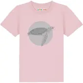 Watabout.kids Shirt 'Meeresschildkröte' donkergrijs / rosa