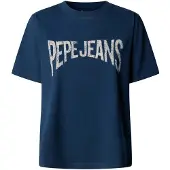 Pepe Jeans Shirt 'Maca' donkerblauw / wit gemêleerd