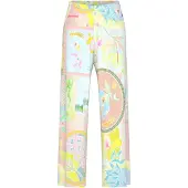 Mey Pyjamabroek 'Mystic Voyage' lichtblauw / lichtgeel / rosa
