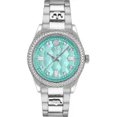 Philipp Plein Analoog horloge turquoise / zilver